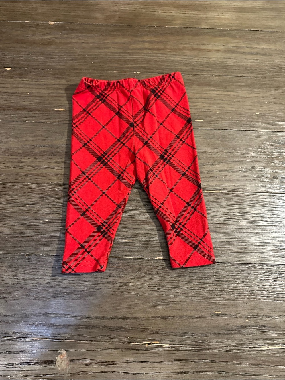 6mth Ralph Lauren Red Plaid Stretch Leggings